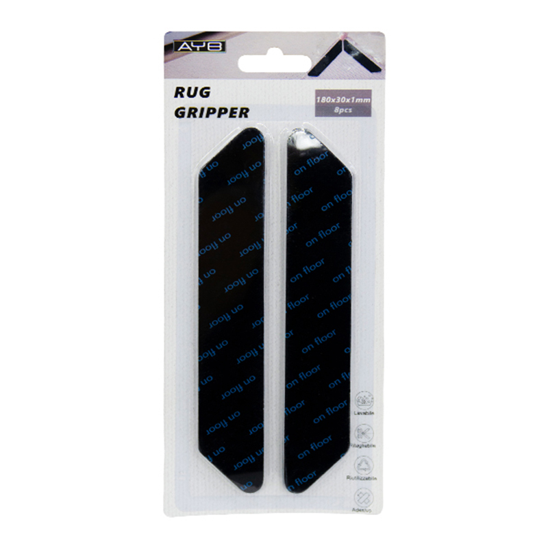 Tira Antideslizante para Alfombra 180x30x1mm 8 Piezas