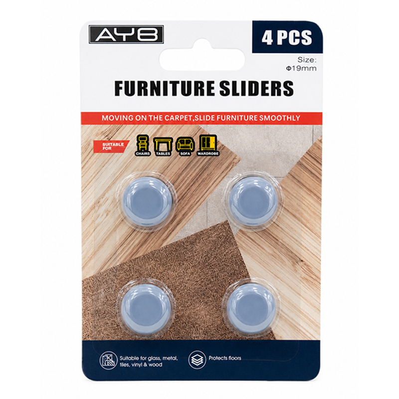 Resbalón 19mm 4 Piezas Gris AYB