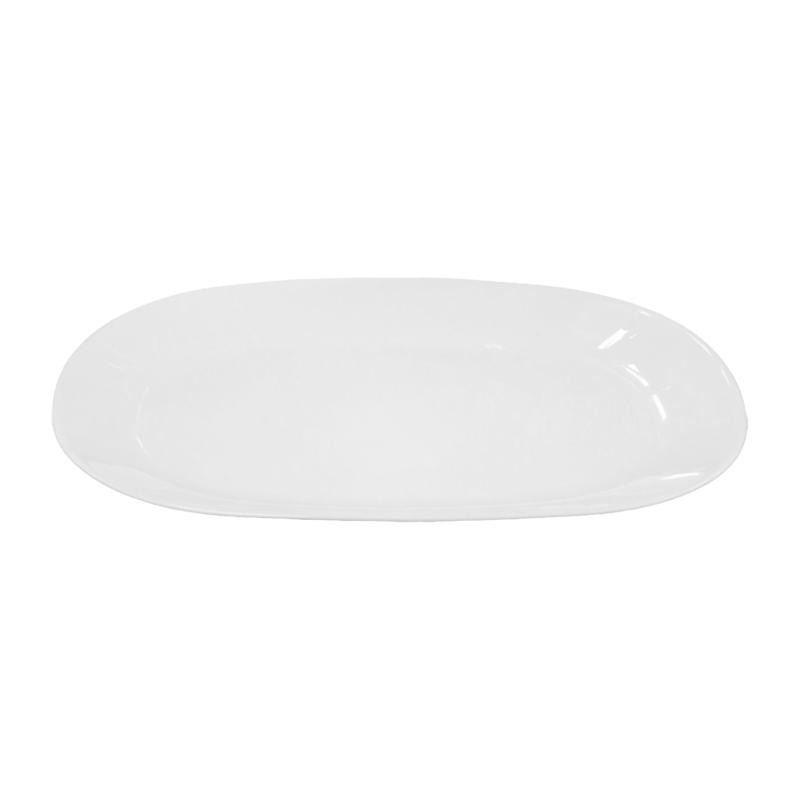 Plato Opal Rectangular 25x8cm Blanco