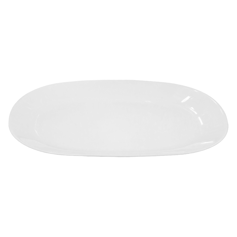 Plato Opal Rectangular 34x26cm Blanco
