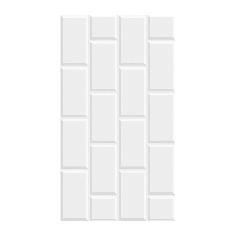 Cerámica 32x58cm White Brick Brillo 