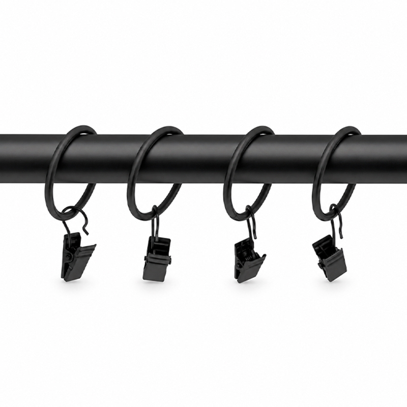 Tubo para Cortina Negro 122-213cm Joreven