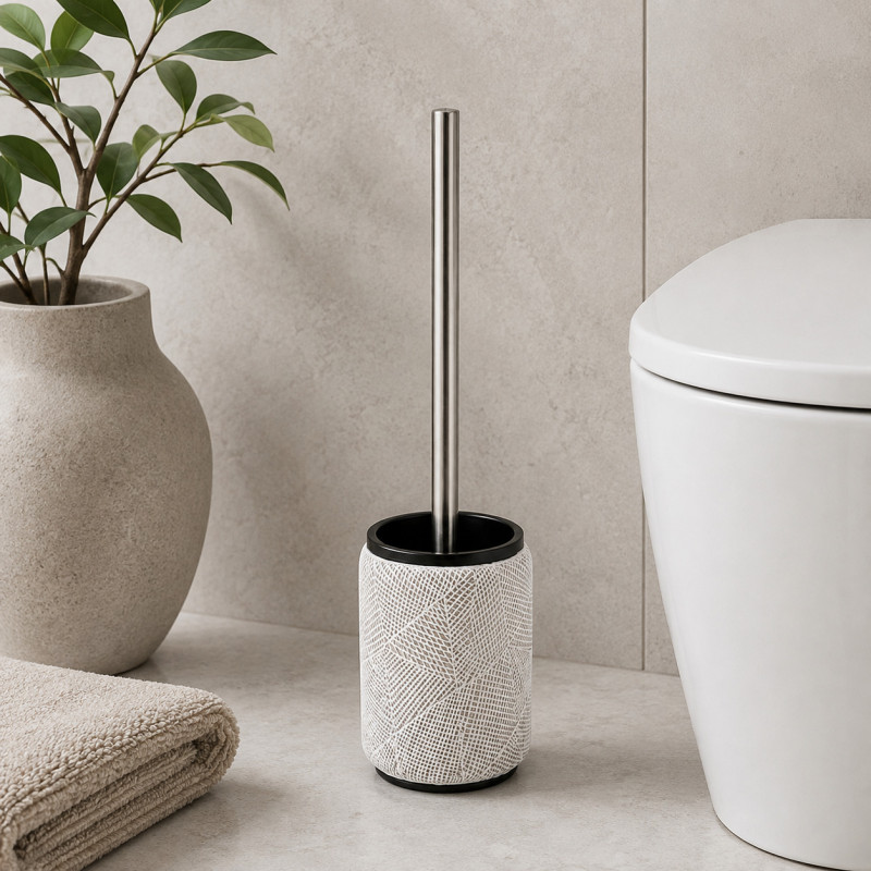 Porta Cepillo para Baño Gama White