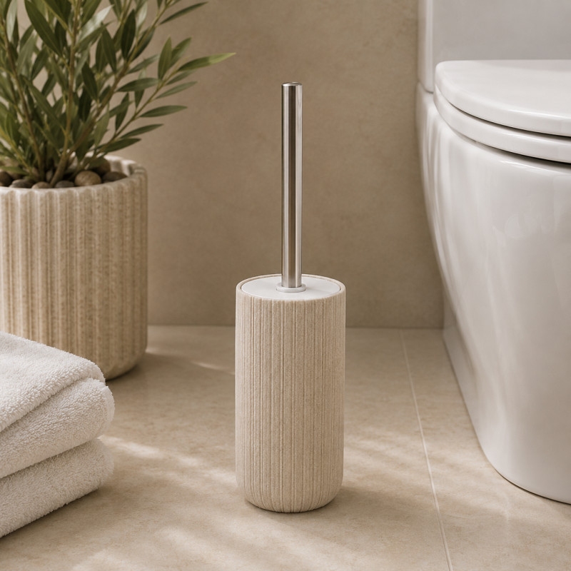 Porta Cepillo para Baño Melvin Beige