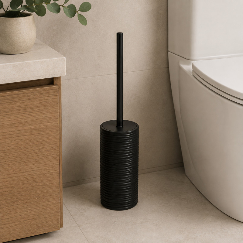 Porta Cepillo para Baño Vivali Negro