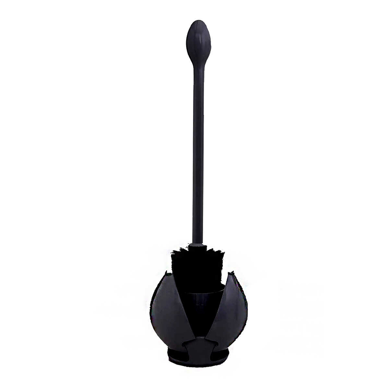 Porta Cepillo para Inodoro Lotus Negro