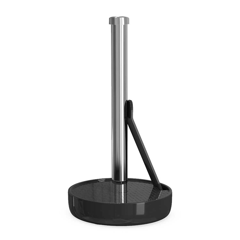 Porta Rollo para Cocina Negro Cromo 