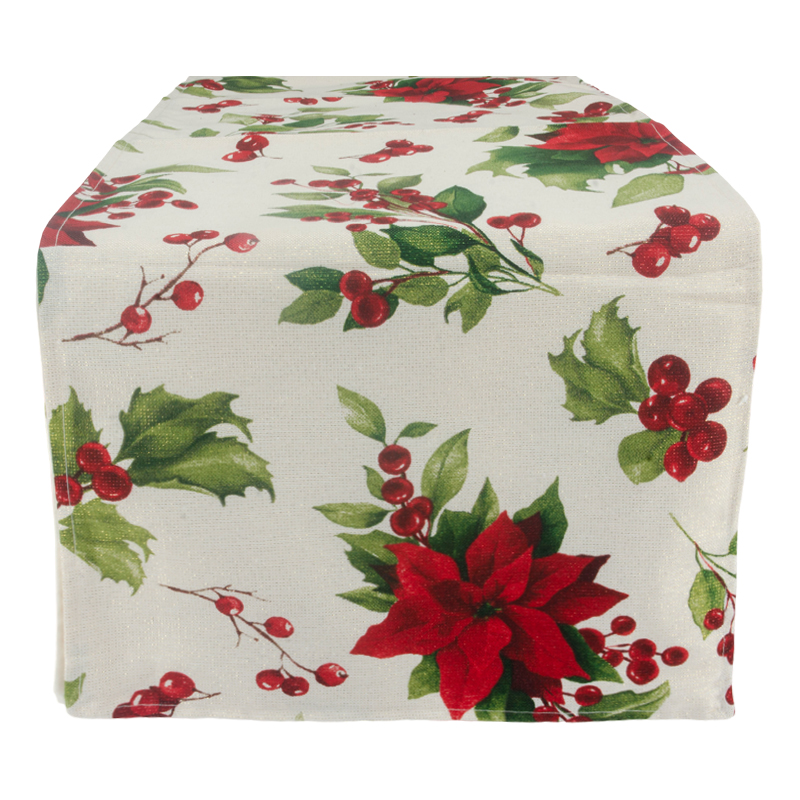 Camino de Mesa Christmas Ponsetias 33X180cm 
