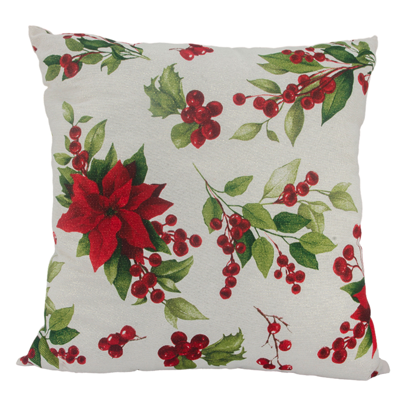Cojín Christmas Ponsetias 45X45cm 
