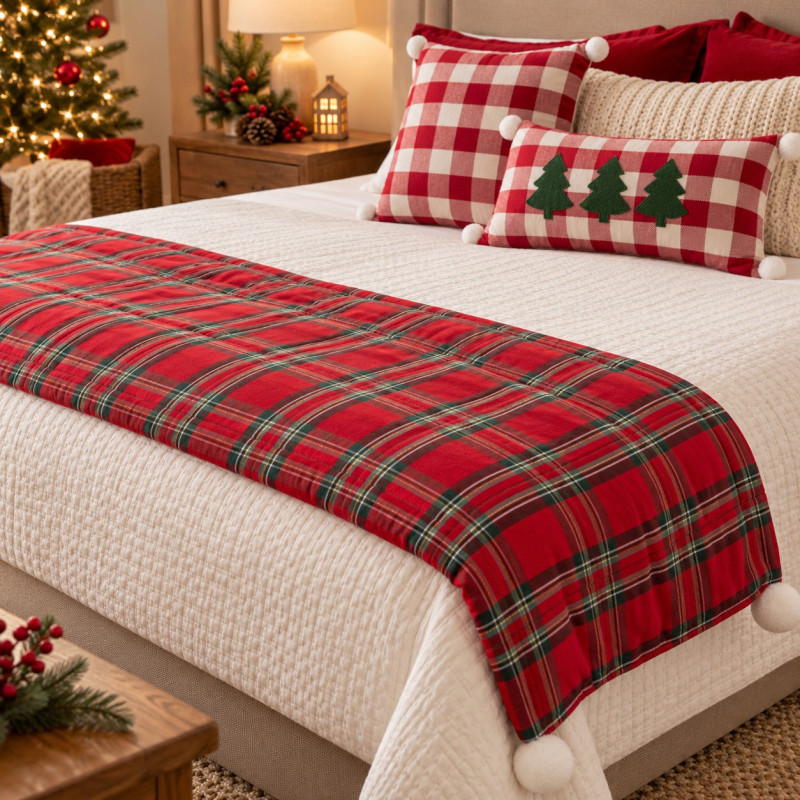 Pie de Cama Menorca Christmas Micro Queen