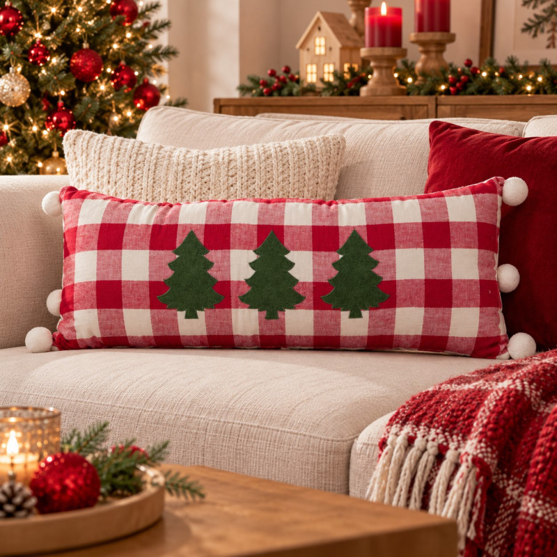 Cojín Victoria Christmas XL Bordado 30x70cm