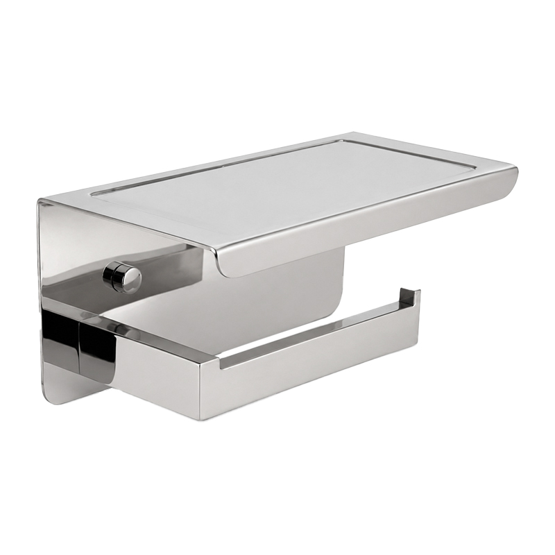 Papelera con Bandeja Leeds Cromo