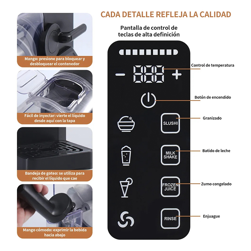 Maquina de Bebidas Granizadas Slushi Mastermaid