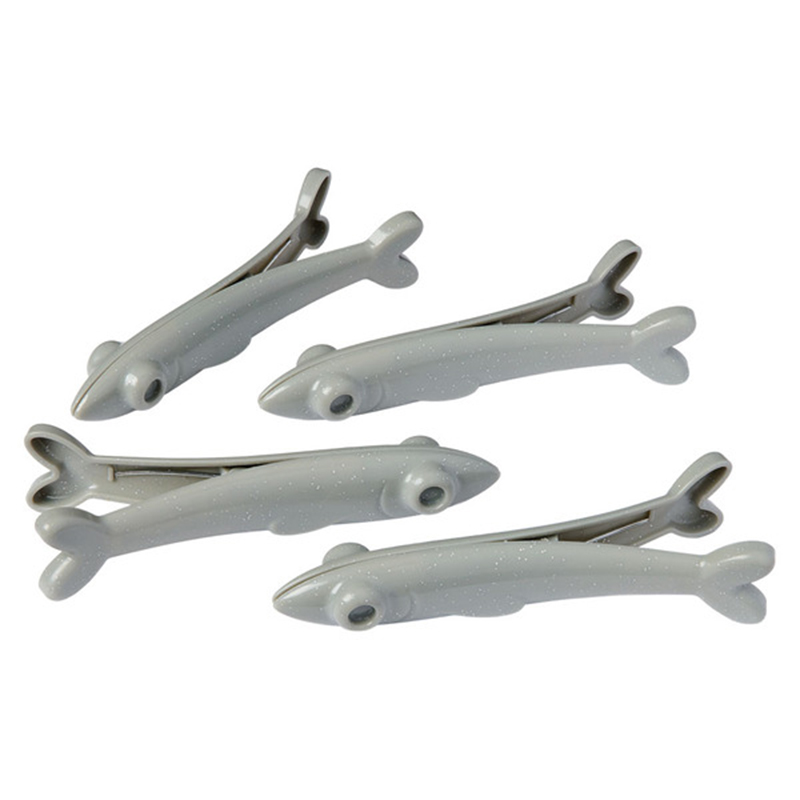 Pinzas con Diseño de Sardinas para Bolsas con Soporte 4 Piezas 