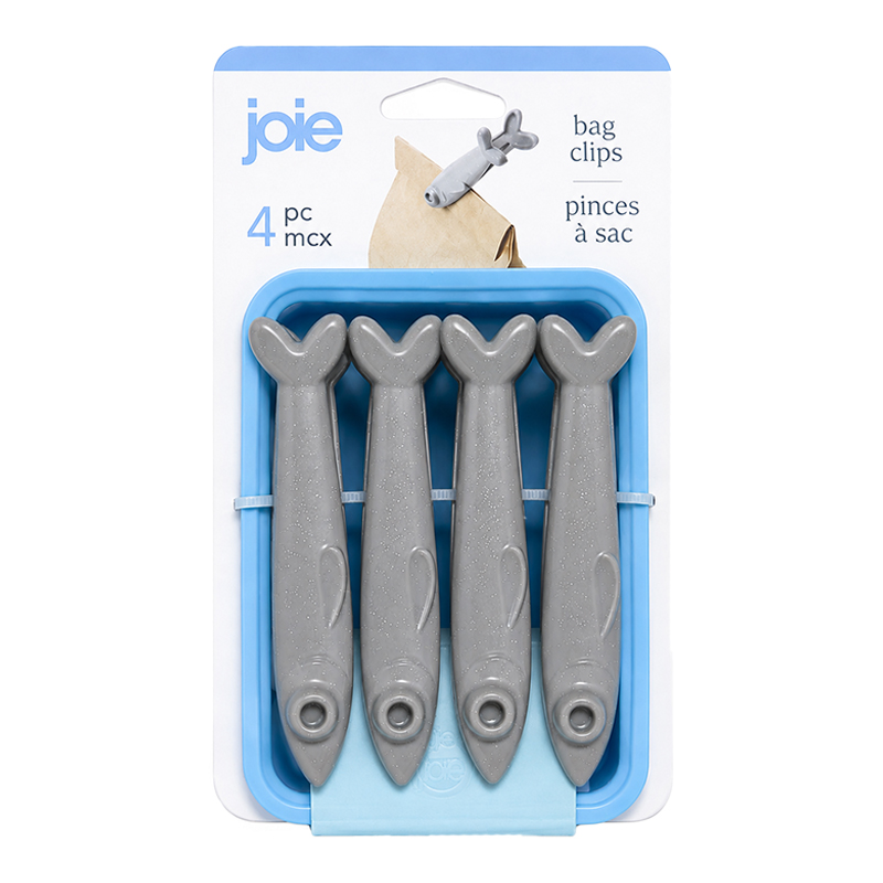 Pinzas con Diseño de Sardinas para Bolsas con Soporte 4 Piezas 