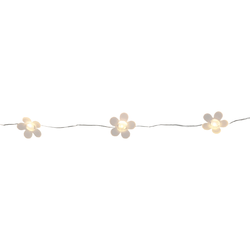 Guirnalda 20 LED Flor Luz Amarillo 190cm