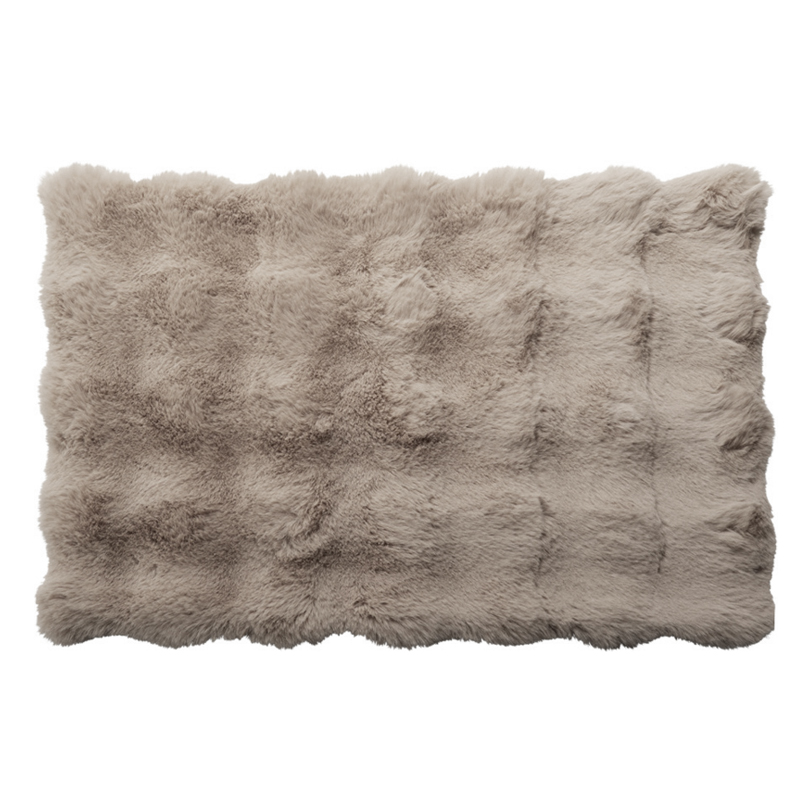 Alfombra de Felpa para Baño Beige 40X60cm 