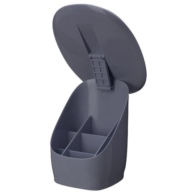 Organizador para Maquillaje con Espejo Gris