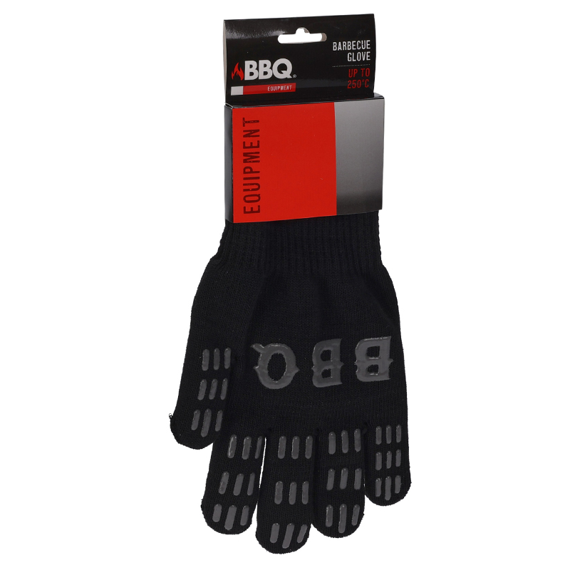 Guantes para BBQ Hasta 250C Negro 