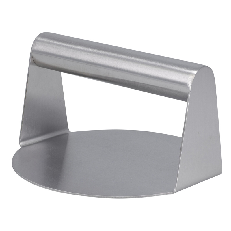 Prensa para Hamburguesa Diametro 14cm Acero Inoxidable BBQ 