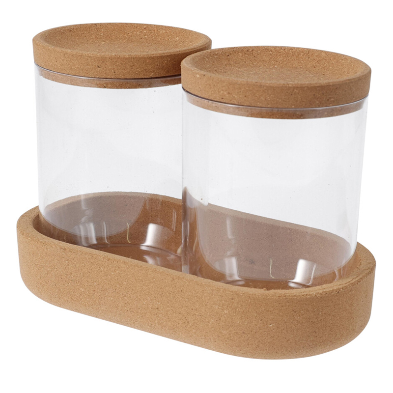 Organizador de 3 Piezas con Base Corcho 