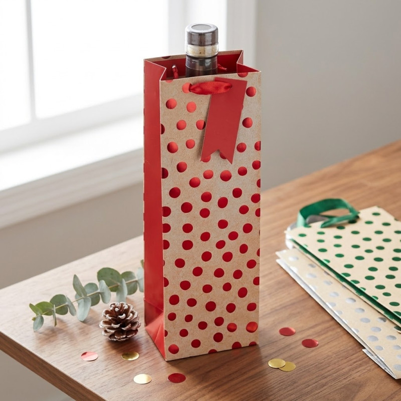 Funda de Regalo Dot para Botella 36X12X9cm 