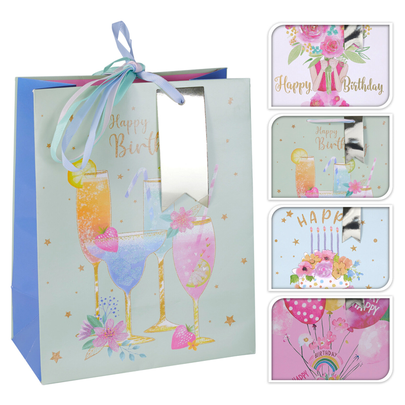 Funda de Regalo Happy Birthday 23X18X10cm