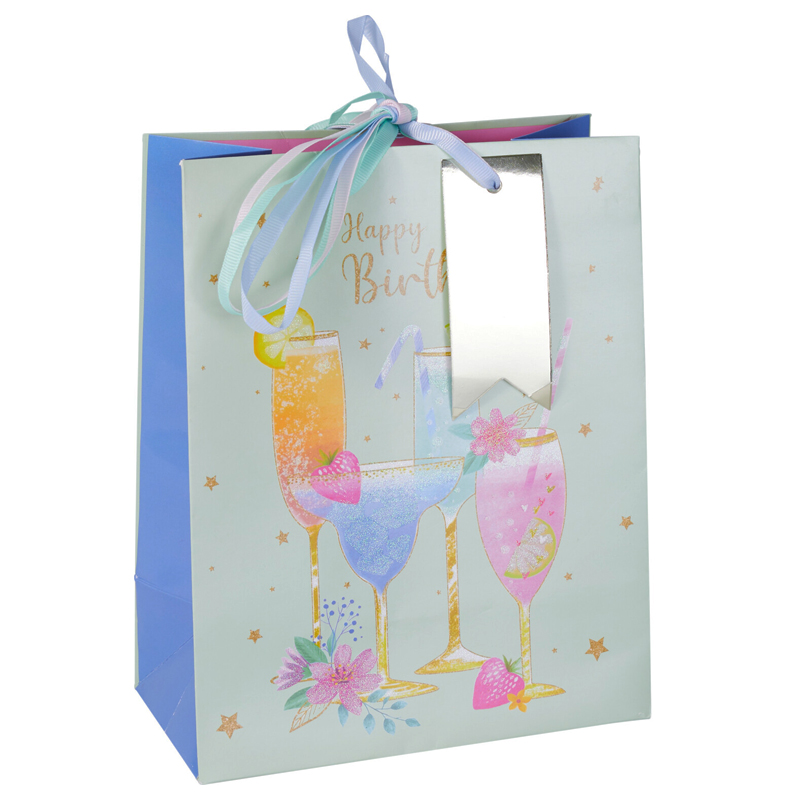 Funda de Regalo Happy Birthday 23X18X10cm