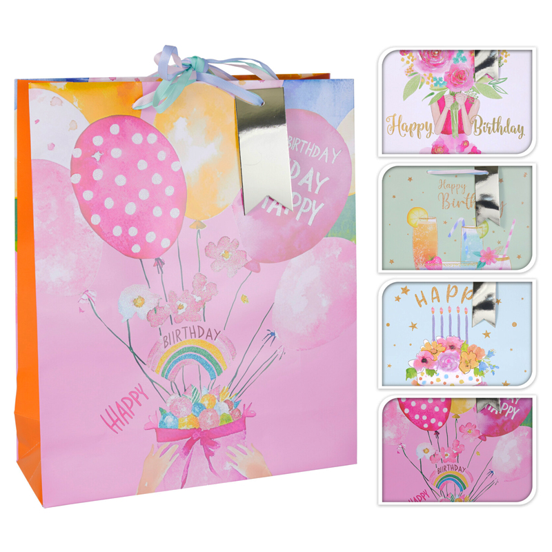Funda de Regalo Happy Birthday 40X20X12cm 