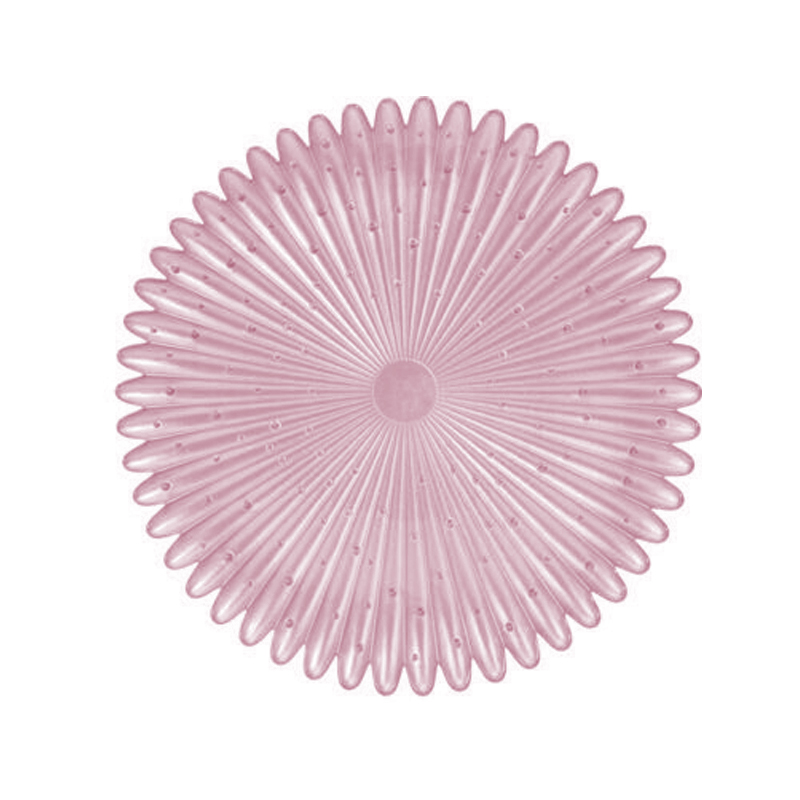 Bandeja de Vidrio Flor Loto Rosa 28cm