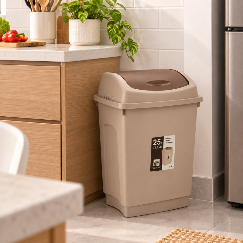 Tacho Plástico 25 L Café