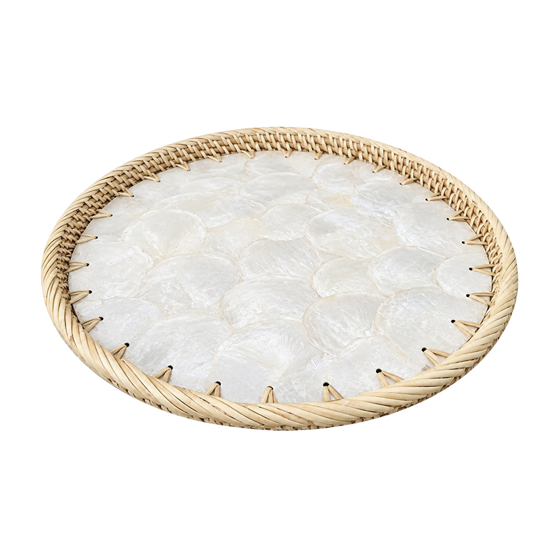 Bandeja Redonda Nacar Blanco 35cm 