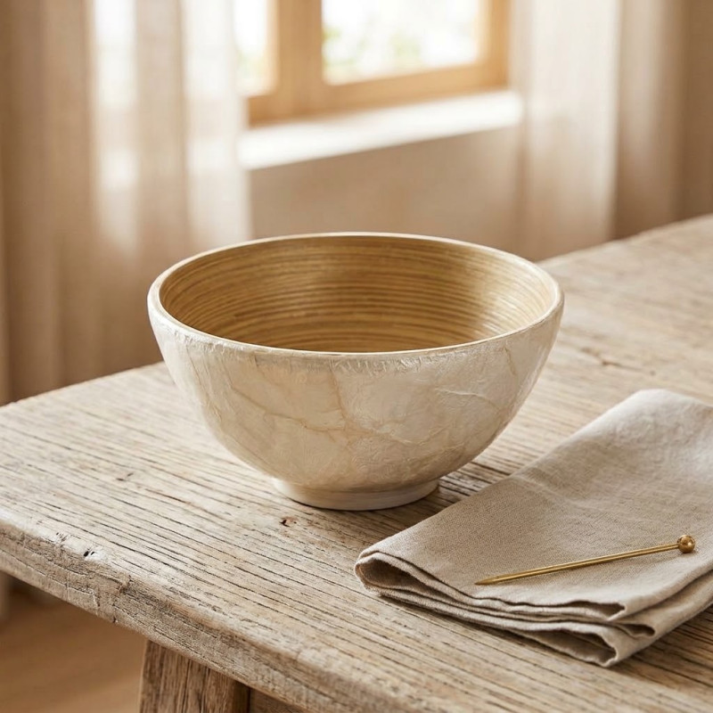 Bowl Nacar Blanco 12cm 