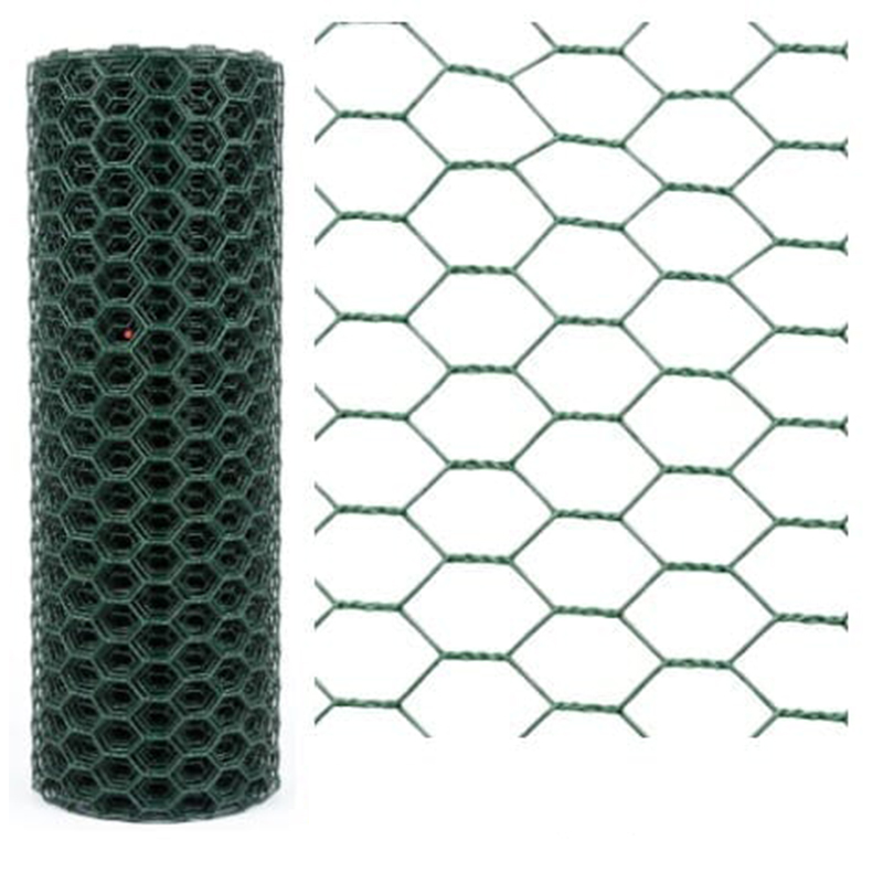 Malla Galvanizada Hexagonal Plastificada Verde 1/2" 1x30mt 