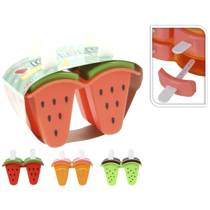 Molde para Helado x4 Frutas 