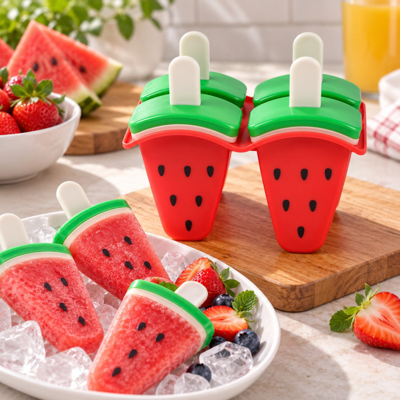 Molde para Helado x4 Frutas 