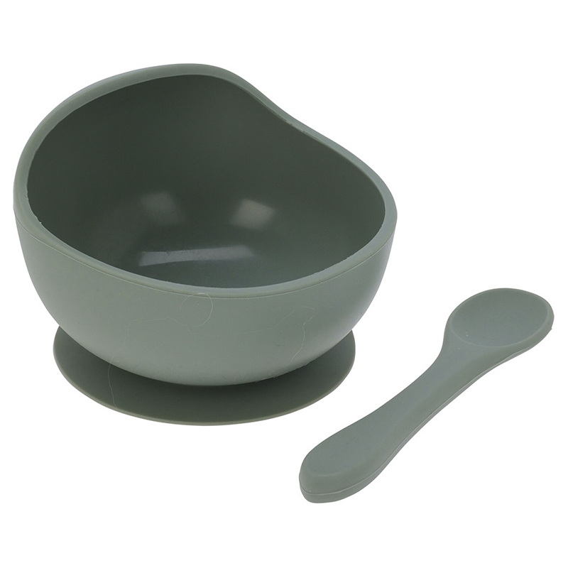 Plato con Cuchara Silicon Bebe 325ml