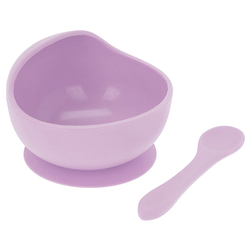 Plato con Cuchara Silicon Bebe 325ml
