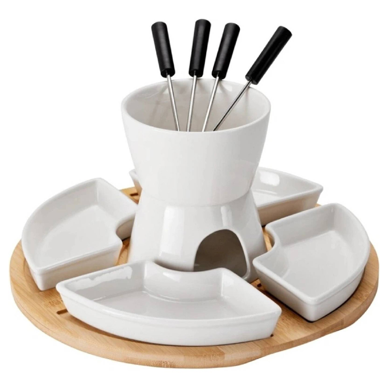 Fondue para Chocolate Set de Ceramica 11 Piezas Excellent Houseware 