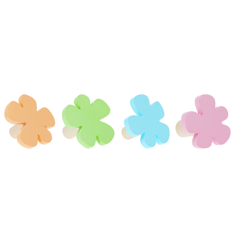 Set de Ganchos Flower 4 Piezas 8X8X6cm 