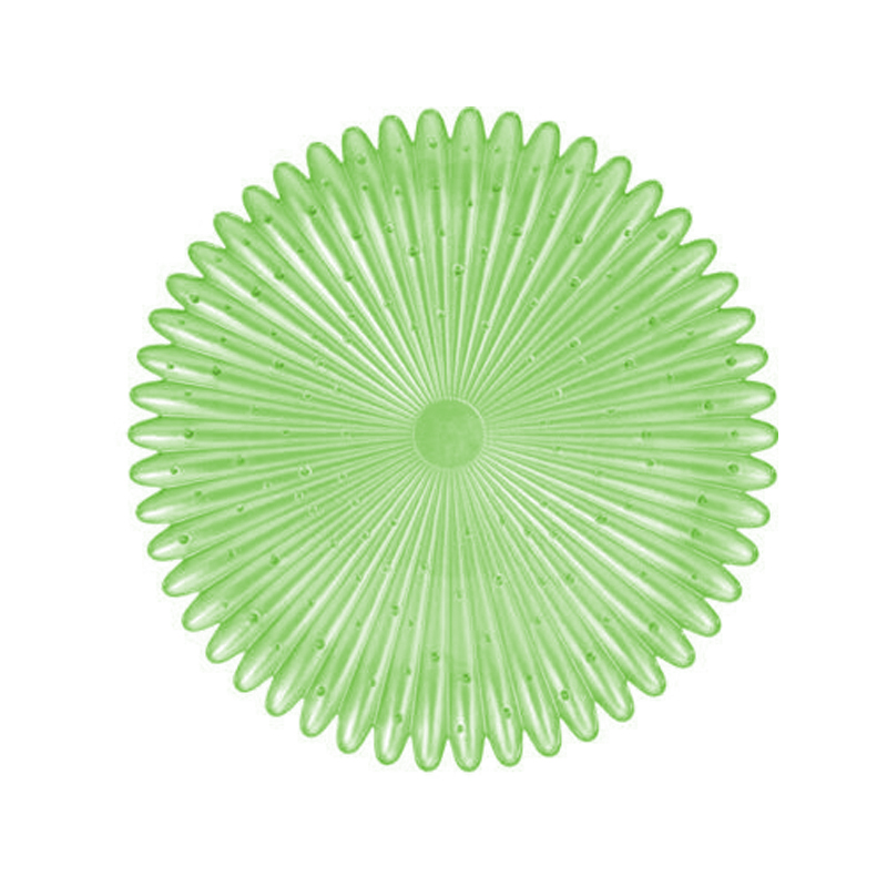 Bandeja de Vidrio Flor Loto Verde 28cm