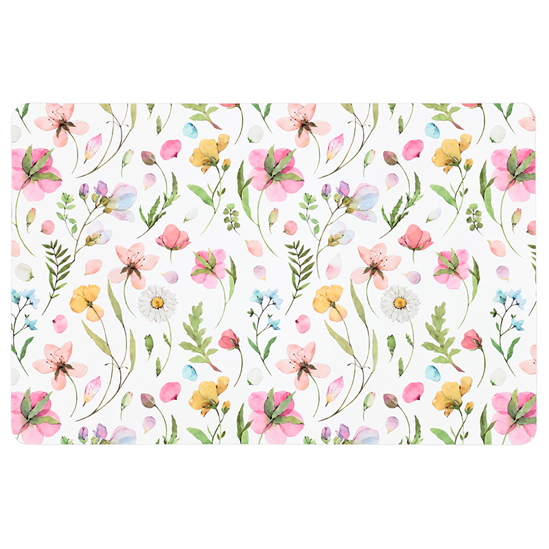 Individual Flores Blanco 43x28cm
