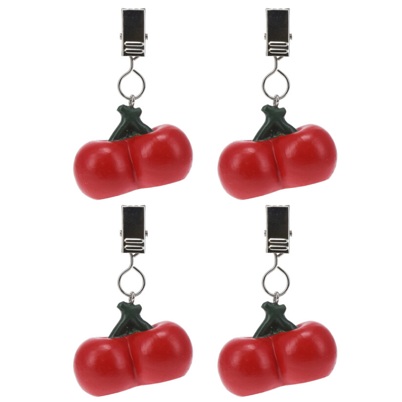 Pesos para Mantel con Diseño de Cereza X4 Piezas 
