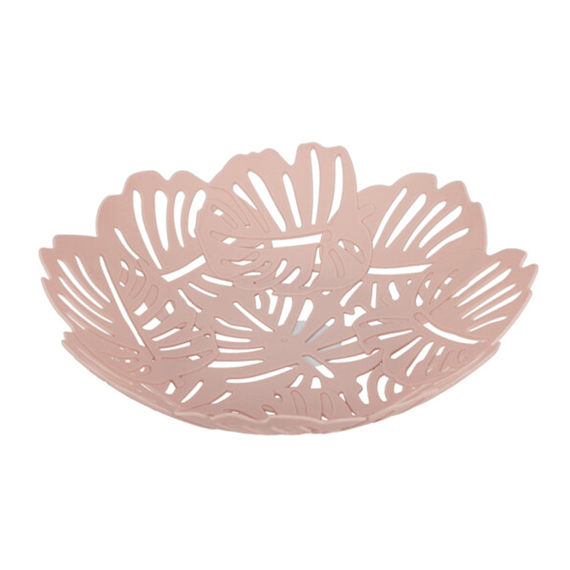 Frutero Leaves Rosa 27X6cm 
