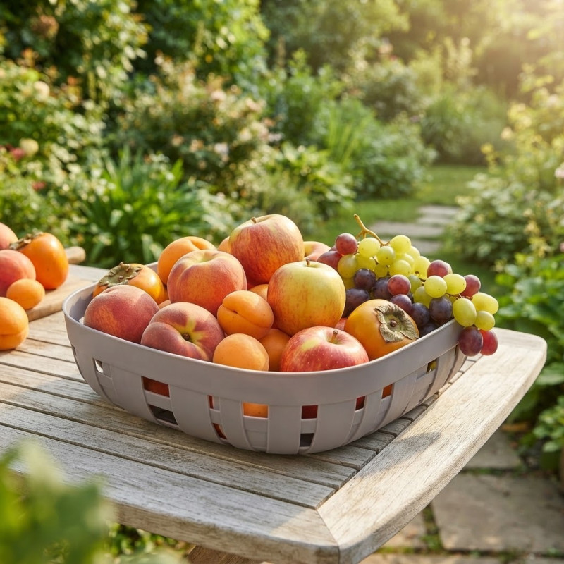 Frutero Basket Gris 26X26X6.5cm 