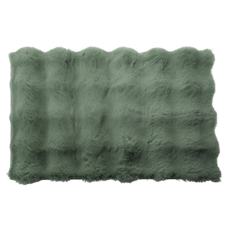Alfombra de Felpa para Baño Verde 40X60cm 