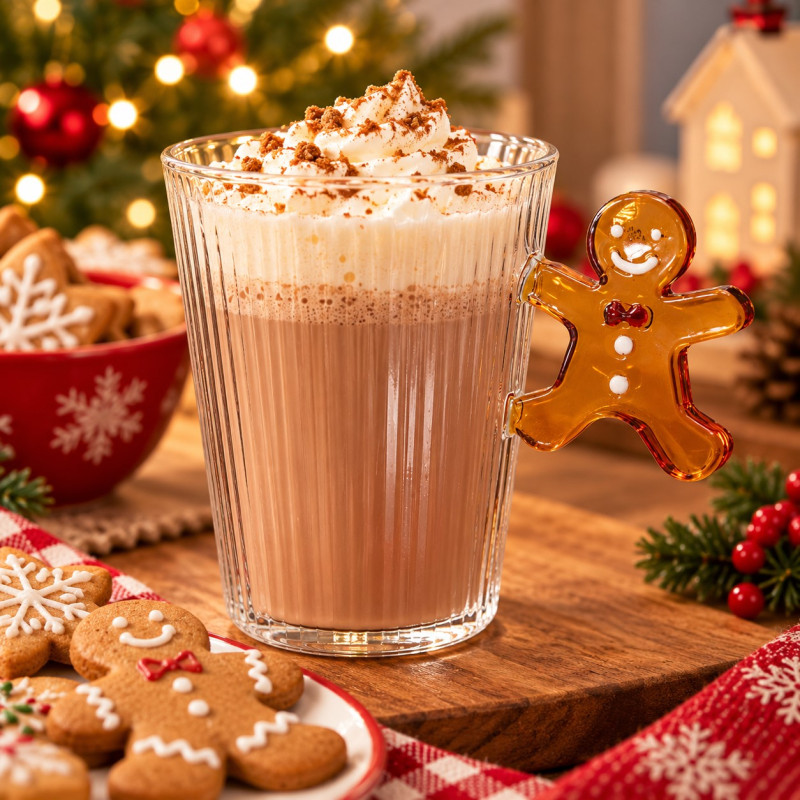 Taza de Vidrio Xmas Cookie 300ML 