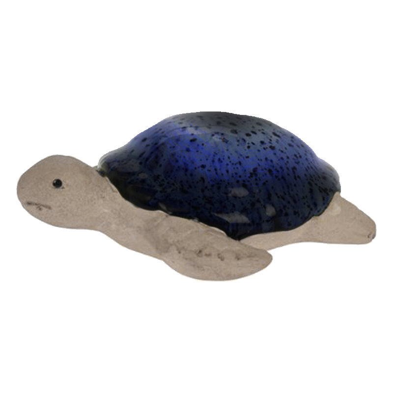 Adorno de Tortuga de Porcelana Azul 10X12cm 