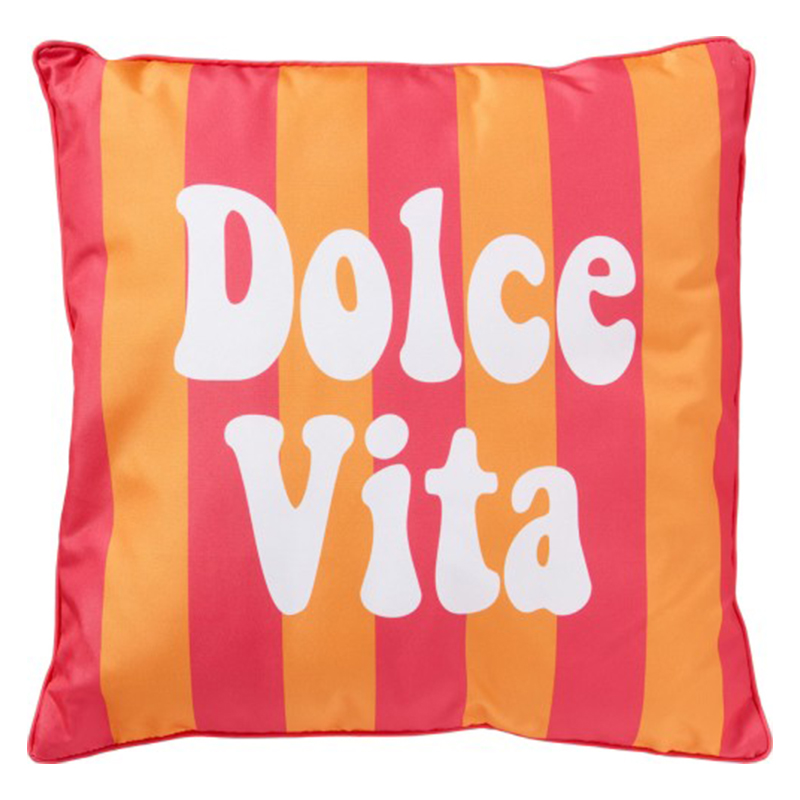 Cojín Dolce Vita Naranja y Rosa 45X45cm 
