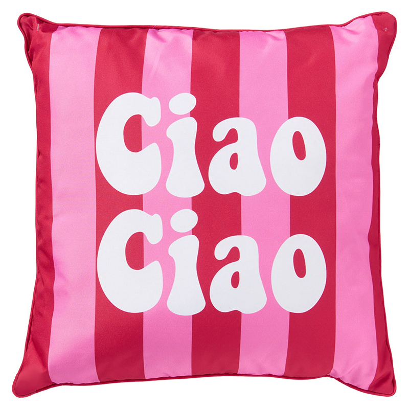 Cojín Ciao Ciao Rojo y Rosa 45X45cm 